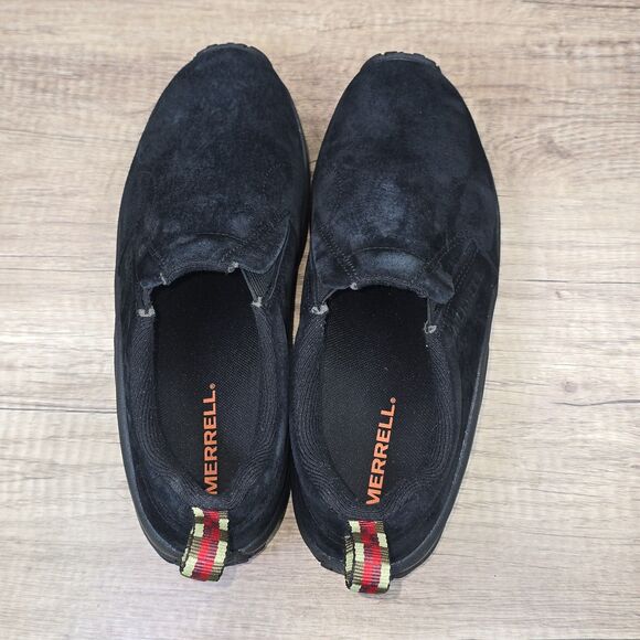 Merrill Jungle Moc Women's Size 8.5 W Black Suede Slip On Shoes (J60826W) NEW - Picture 5 of 9